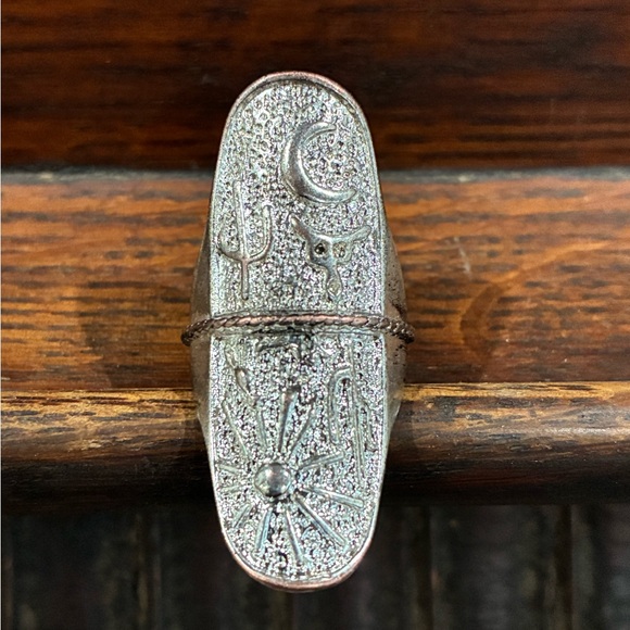 Southwest Sunrise to Sunset sterling silver ring - Picture 3 of 3